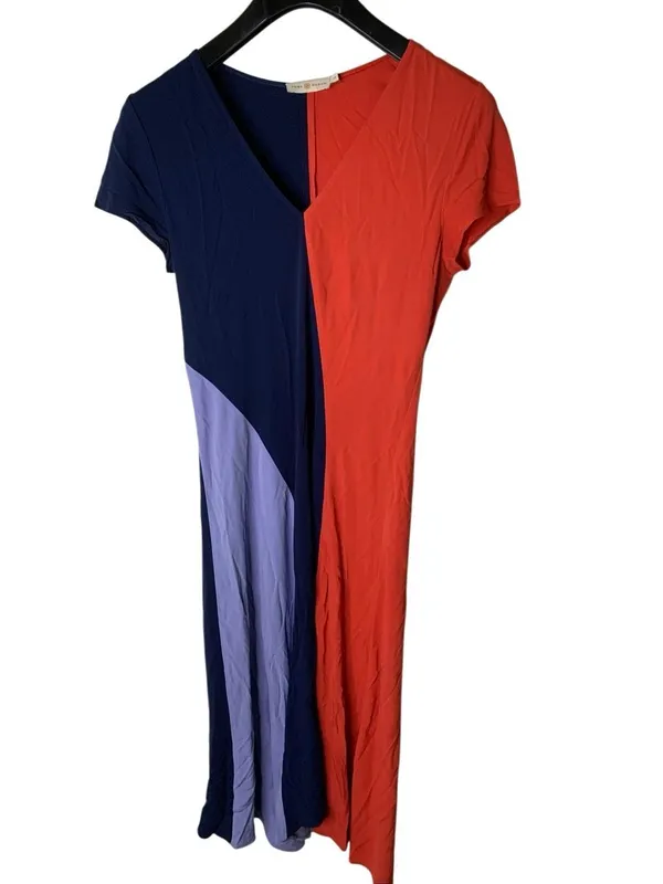 Tory Burch colorblock dress women's size small - Image 3