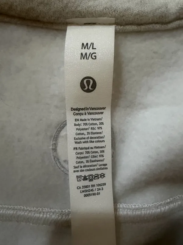 Lululemon Scuba Half-Zip Hoodie M/L - Image 6