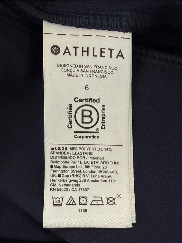 Athleta Brooklyn Ankle Pant Navy Blue Size 6 Mid Rise 28" Inseam Travel - Image 8
