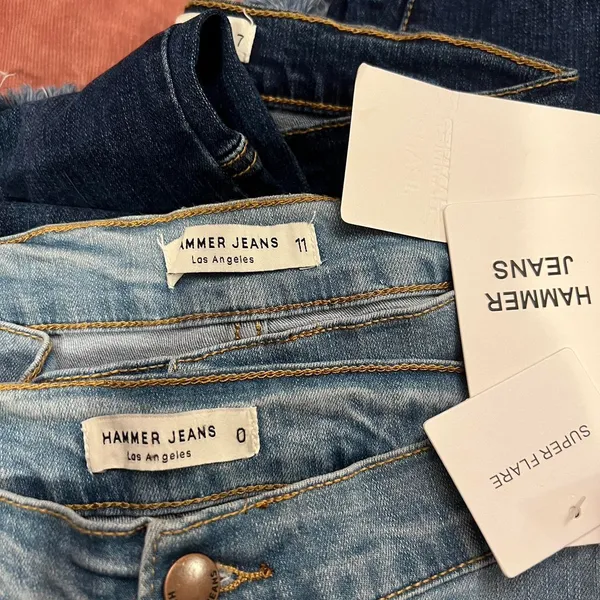 Hammer Jeans Super Flare Light Wash Denim Jeans - Image 4