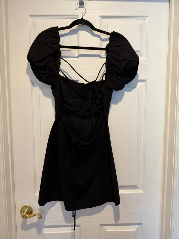 ZARA Black Mini Dress  - Image 3