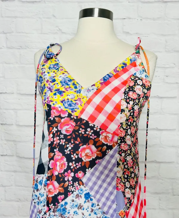 Jaded London Patchwork Dress - Image 3