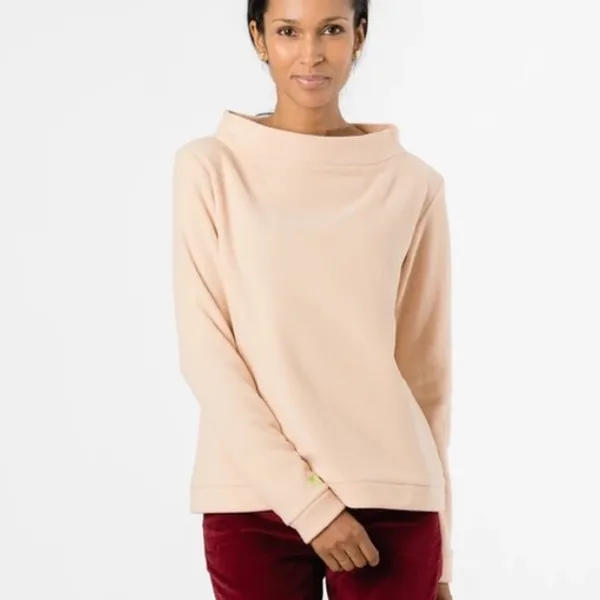 Dudley Stephens Brighton Boatneck Terry Fleece Top Natural Blush Tuckernuck - Image 2