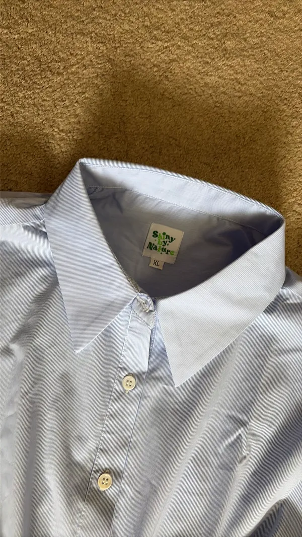 Shiny by Nature wide hipped light blue work top - Image 2