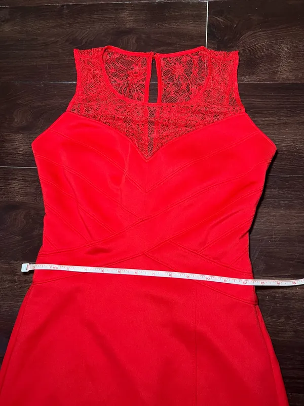 Guess Lace Red Dress Size 2 - Image 4