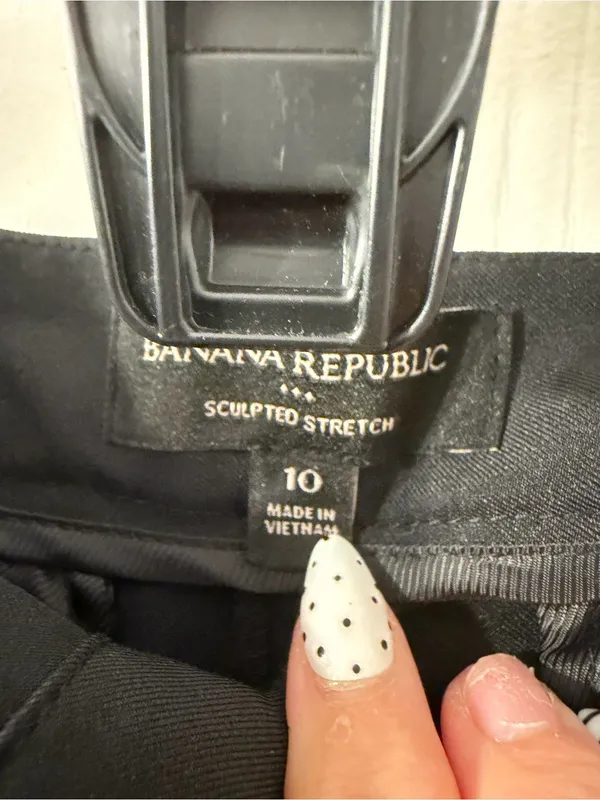Banana Republic Black Wide-Leg Dress Pants - Image 3