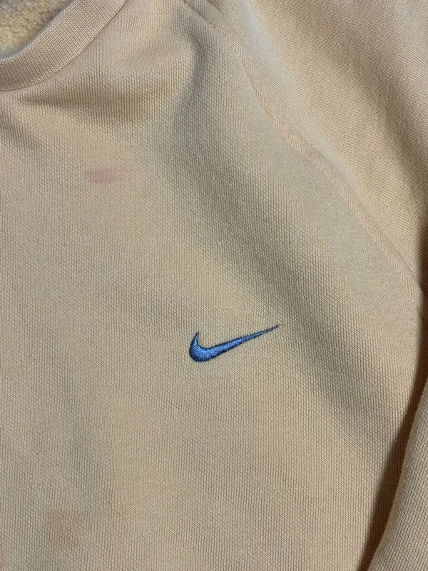 Nike Yellow Y2K Casual Crewneck Sweater Pullover Sweatshirt - Image 3