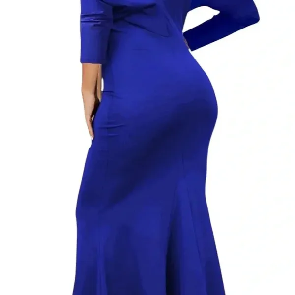 Unbranded Beautiful Royal Blue formal gown Mermaid Dress Size Larger. K-10 - Image 2
