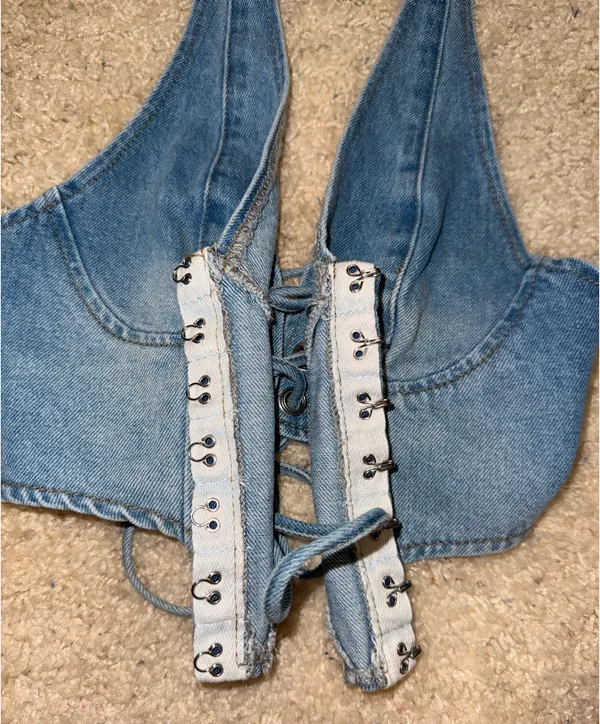 Denim Halter Top - Image 3