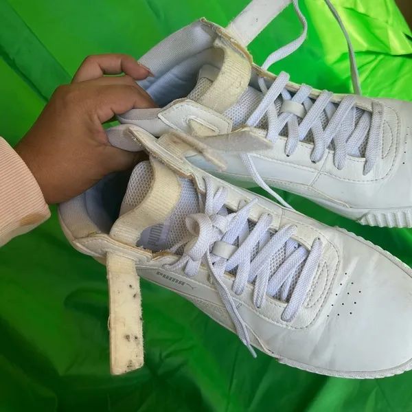 Puma White High-Top Sneakers - Image 9