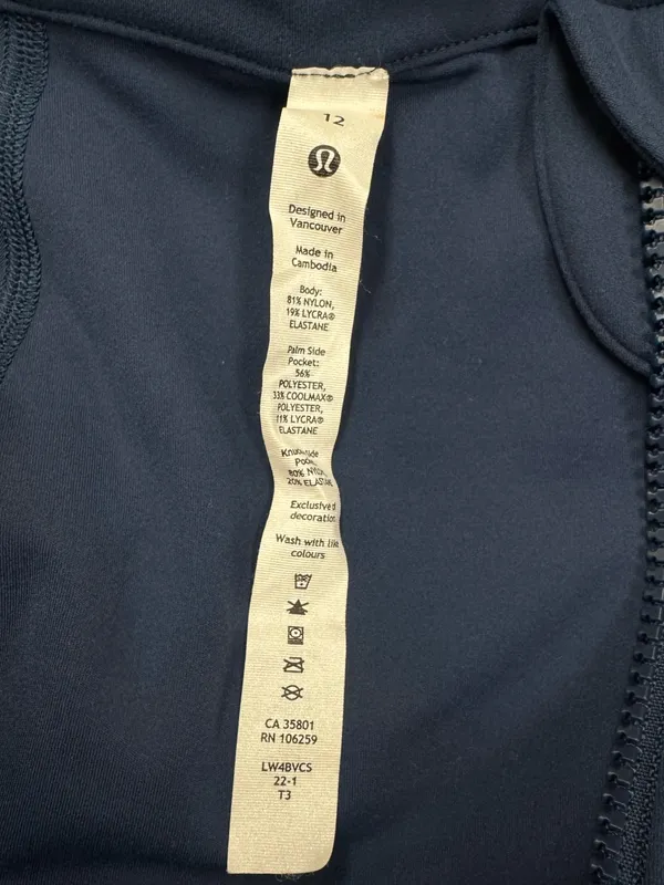 Lululemon Throwback Shape Jacket Mineral Blue Vivid Plum Women’s 12 - Image 2