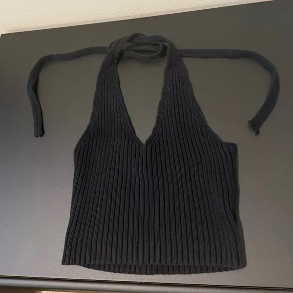 PacSun LA Hearts Black Halter Top - Image 6