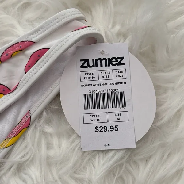 Zumiez Odd Future Donut High Leg Hipster Bikini Bottoms Size Medium - Image 7