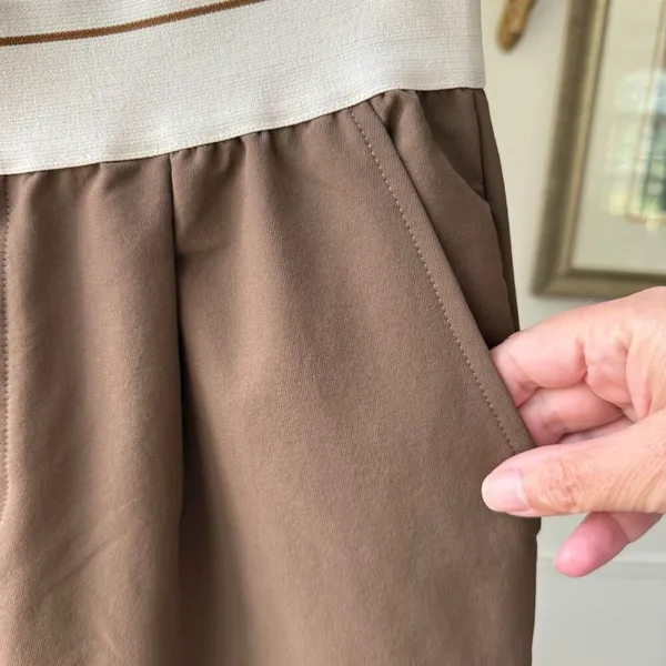OGL Move Waterproof Lightweight Elastic Waist Pants Brown M - Image 4