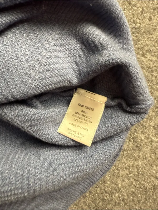 Allie Rose Woman’s Medium Light Blue Textured Knit Sweater Top NWT - Image 6