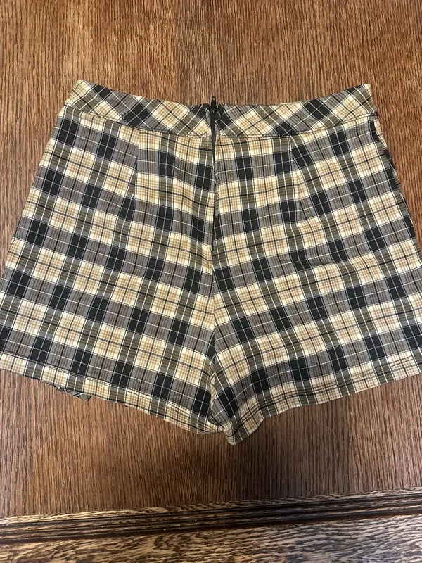 Altar’d State Brown Plaid Fall Skort | Size Small - Image 4