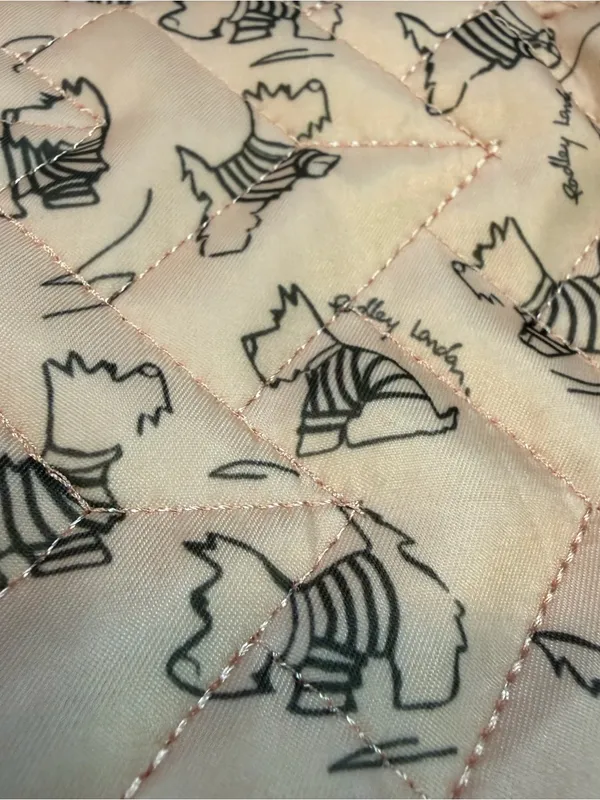 Radley London Designer Purse, Handbag, Pink Signature Dog Quilted Pattern - Image 8