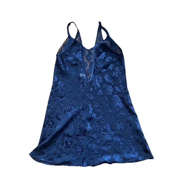 Vintage Jones New York Sexy Slip Dress Lingerie Floral Embroidered Size Small - Image 4