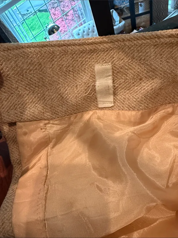 Non Signe Wool Blend Long Toggle Coat in Creme Tan Size M - Image 4