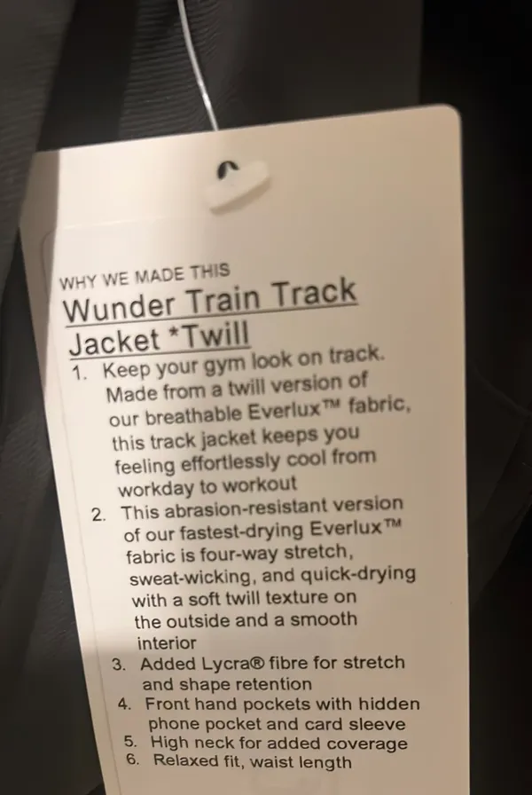 Lululemon Wonder Train Track Jacket-Twill - Image 7