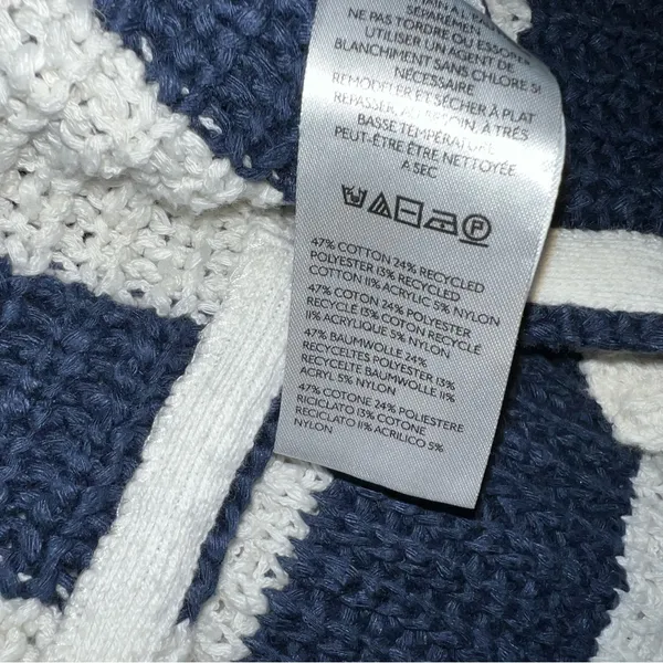Anthropologie Pilcro Striped Henley Pullover Sweatshirt Women’s S Oversized - Image 12
