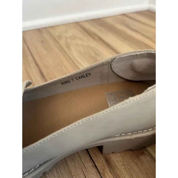 Dolce Vita W 7 Carly Tan Beige Lug Loafer Slip On Old Money Quiet Luxury Minimal - Image 6