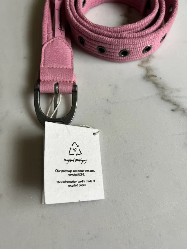 Free People Pink Hole Belt - Image 4