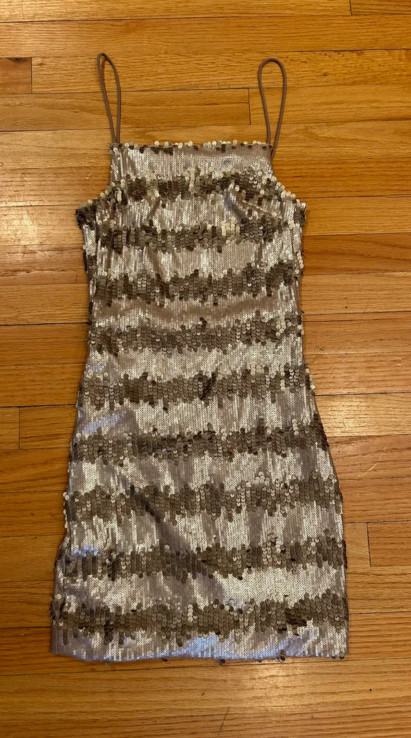 Lulus Gold Sequin Dress - Image 6