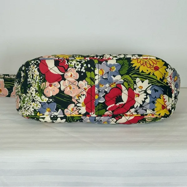 Vera Bradley ‘Poppy Fields’ Shoulder Bag Vibrant Floral Design Quilted Cotton - Image 7