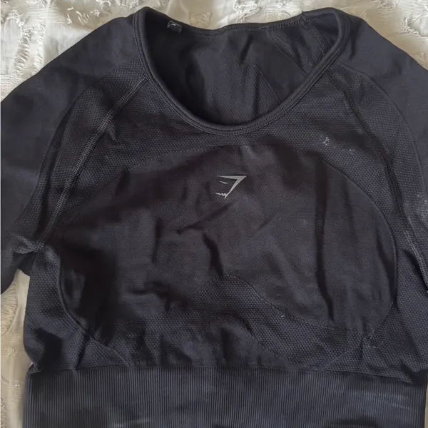 Gymshark S Black Leggings and Black Long Sleeve Top - Image 9