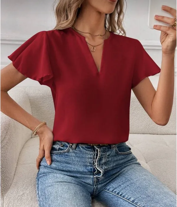 SHEIN Notch Collar Work Shirt  - Image 11