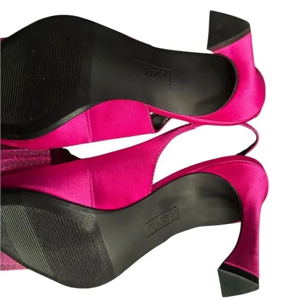 Wild Pair Pink Slingback Bow Shoe/Pumps(Size 8.5M) - Image 6