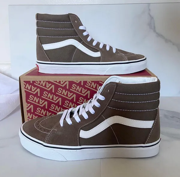 SK8-Hi Theory Walnut Suede Canvas Women 9.5 US Mens 8.0 US - Image 5