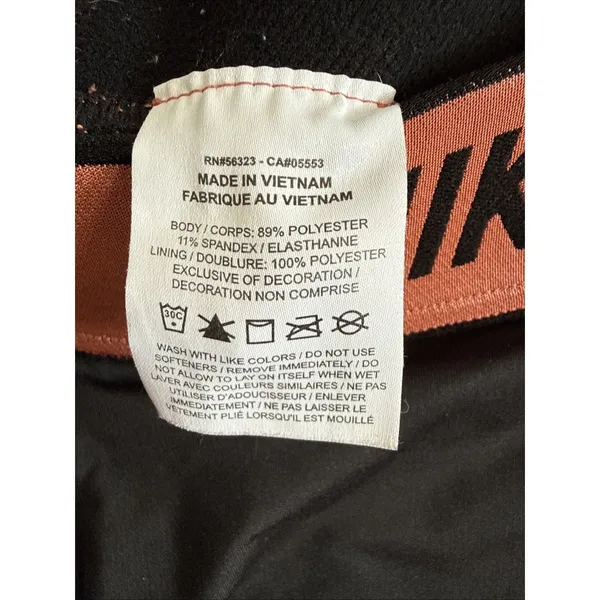Nike Pro Women Dri-Fit Training Mid Rise‎ Rose Gold Leggings Size M - Image 5