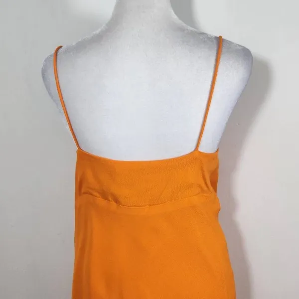 Olivaceous Orange Sundress with Ruched Bust NWT Size Large Orange Slip Dress - Image 4