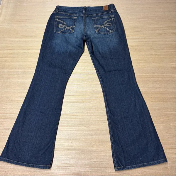 Buckle BKE Jeans Culture Boot Cut Flare Womens 32x31.5 Blue Denim Western Boho - Image 8