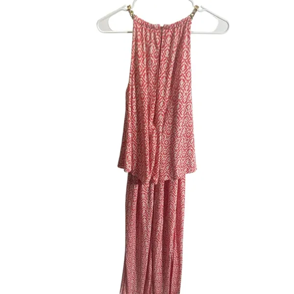 Michael Kors Small Red/White Patterned Maxi Dress Chain‎ Straps - Image 2