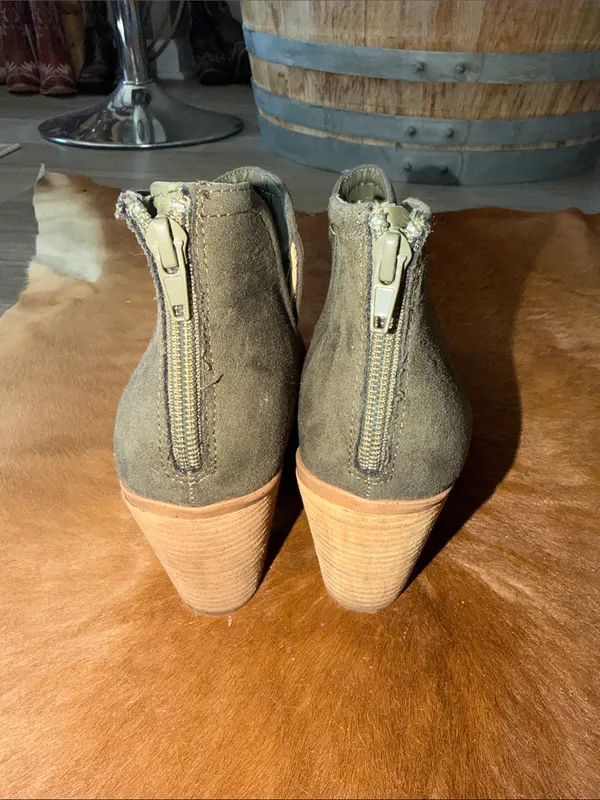 $298 Joie Kayden style Olive microsuede booties 9.5 - Image 6