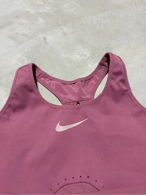 Nike Women's Pink Sports Bra small a-c - Image 2