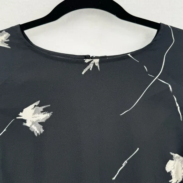A New Day Dress Womens Medium Black Floral Balloon Sleeve Shift NWT Target - Image 3