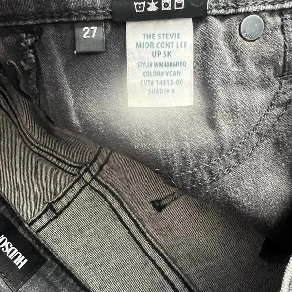 Hudson‎ Jeans The Stevie Midrise Lace Up Skinny Jeans in Vacancy Gray Size US 27 - Image 13