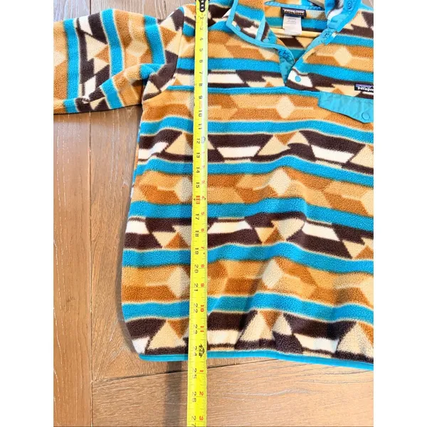 Patagonia Synchilla Aztec Snap T Fleece Pullover‎ Hiking Jacket Women's Medium - Image 5