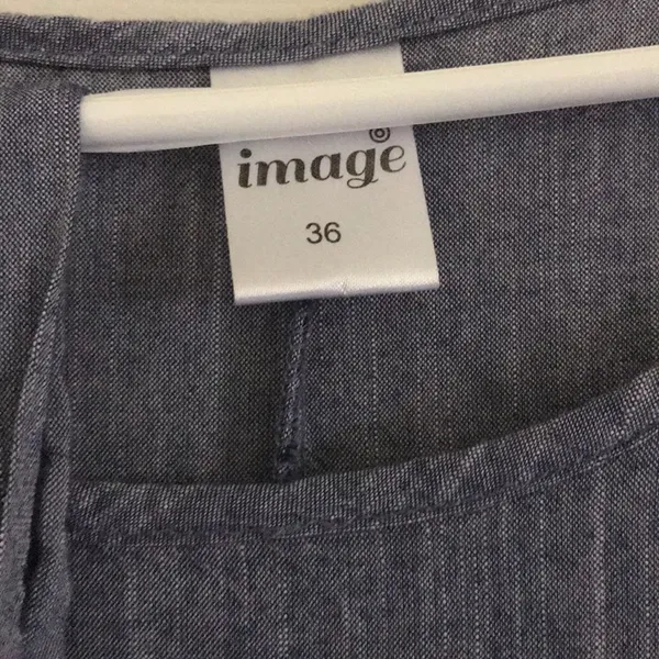 Woman ‘jeans dress with naked shoulder size 36 - Image 3