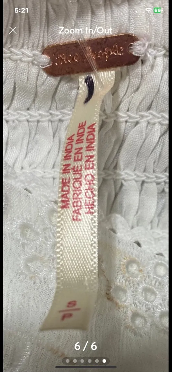Free People Malina Mini Dress. Size Small - Image 6