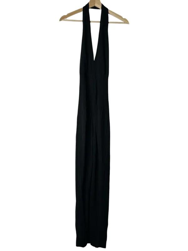 IRO Rubini Dress Black Halter Midi - Image 2