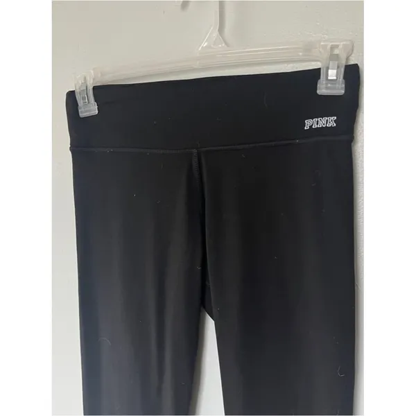 Victoria’s Secret PINK Black Athletic Running Yoga Workout Leggings Women - Image 3
