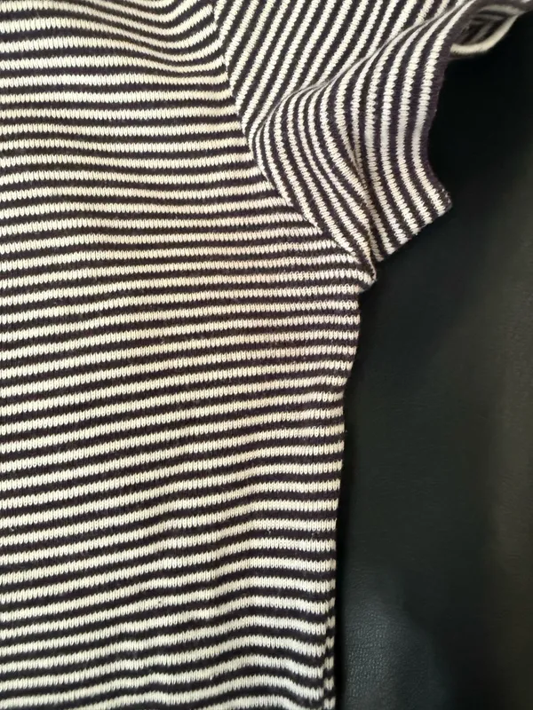 Polo by Ralph Lauren Blue and White Striped V‑Neck Shirt - Image 4