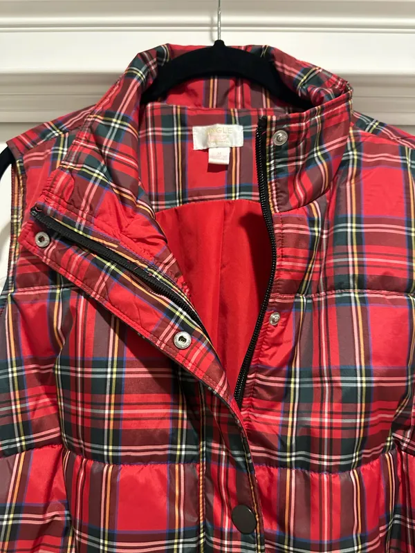Belle by Kim Gravel NWOT Tartan Plaid Vest - Image 2