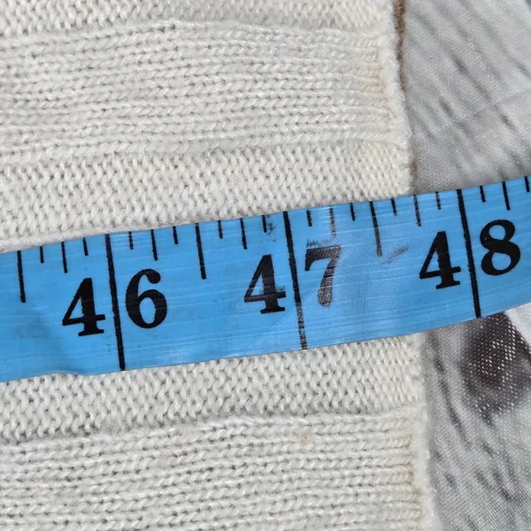 Madewell Womens XS Colorblock Ribbed Knit Sweater Dress NH072‎ White Brown FA22 - Image 7