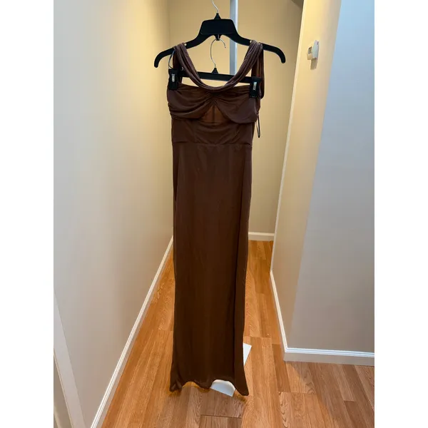 Camila Coelho Terese Maxi Gown in Brown size Small - Image 6